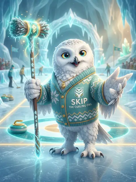 Skip the Snowy Owl Mascot